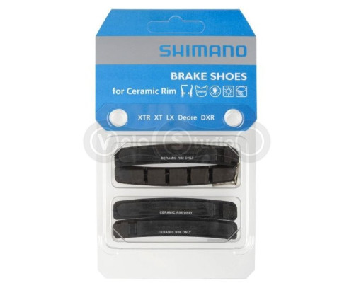 Резиновые накладки на тормоз Shimano BR-M970/M739 для керамического обода (2 пары)