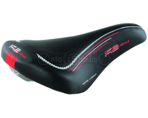 Седло Monte Grappa K2 GEL TECH чёрное 285x160 мм