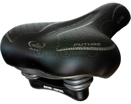Седло Monte Grappa EL FUTURE MAN 1900 чёрное 275x170 мм, эластомер