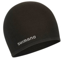 Шапочка зимняя Shimano URU, черная, шерсть мериноса