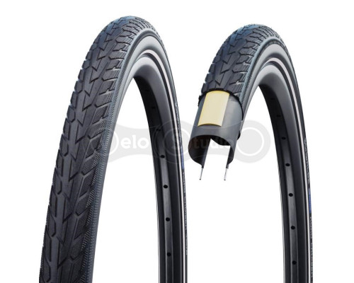 Покришка 28x1.75 (47-622) Schwalbe ROAD CRUISER K-Guard B/B+RT HS484 GREEN, 50EPI