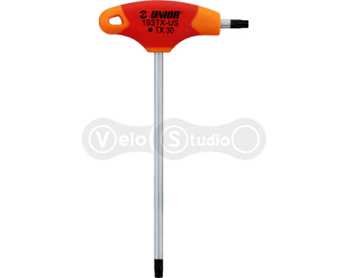 Ключ Unior Tools із профілем TORX з Т-подібною рукояткою TX 30 RED
