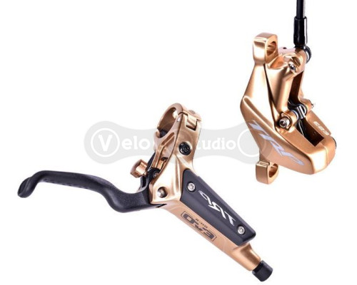 Гальмо гідравлічне TRP DHR EVO M846 J-Kit Gold 4 поршня заднє