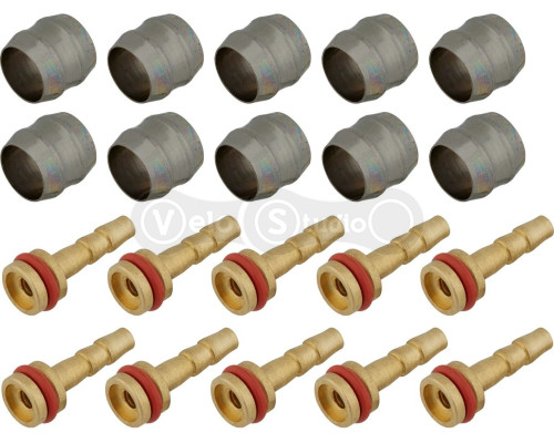 Оливка та штуцер Tektro/TRP для гідролінії гальма 5,0 мм (10 штук)