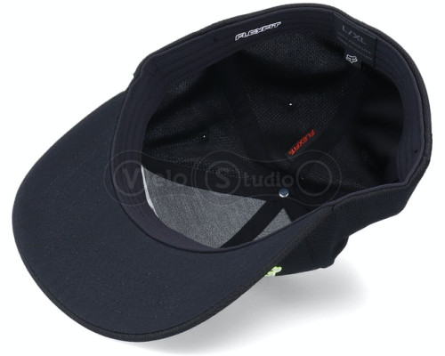 Кепка FOX Apex Flexfit Hat Black/Yellow S/M