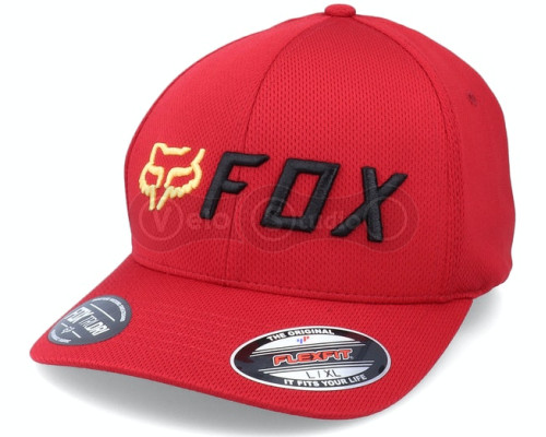 Кепка FOX Apex Flexfit Hat Red/Black L/XL