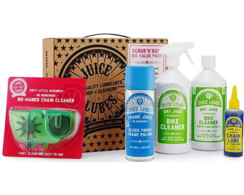 Набір з догляду за велосипедом Juice Lubes Mixed Bundle, Scrub & Buff Pack