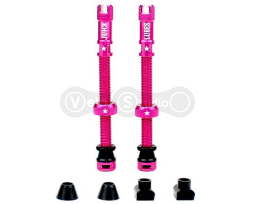 Безкамерний ніпель Juice Lubes рожевий 65 мм - 2 штуки