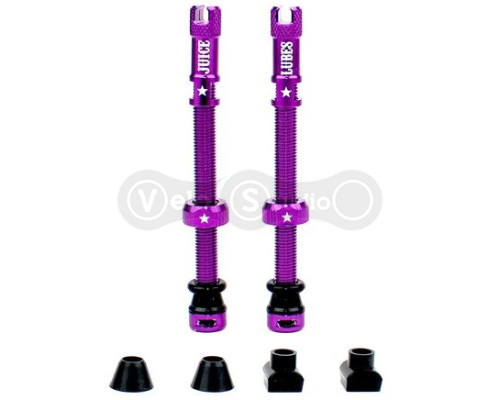 Безкамерний ніпель Juice Lubes фіолетовий 65 мм - 2 штуки