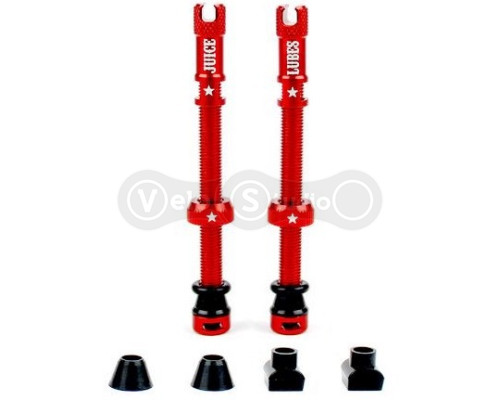 Безкамерний ніпель Juice Lubes червоний 65 мм - 2 штуки