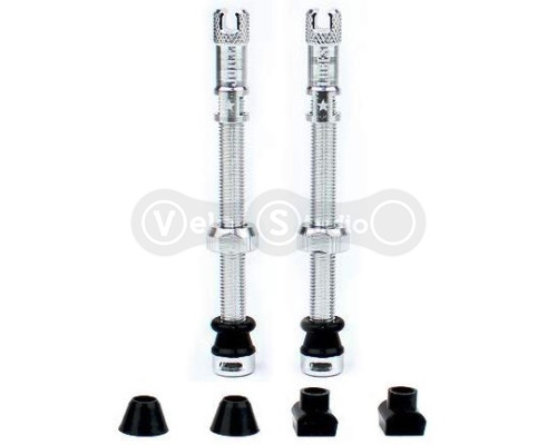 Бескамерный ниппель Juice Lubes серебристый 65 мм - 2 штуки