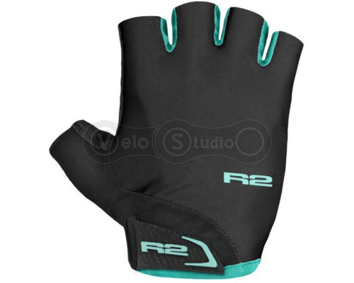 Вело перчатки R2 Riley чёрные с мятным размер XS