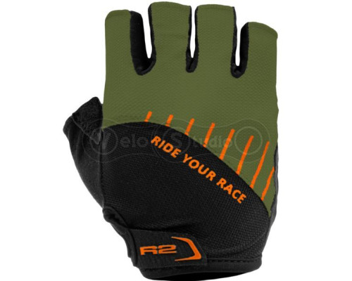 Вело перчатки R2 Vouk хаки размер S