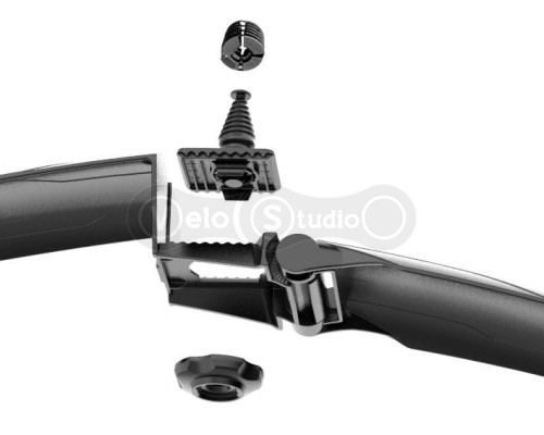 Крыло переднее Polisport Mud Pro MTB 26-27,5-29 дюймов