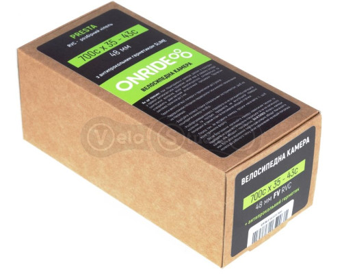 Велосипедна камера ONRIDE RVC із герметиком Slime 700x35/43C FV 48