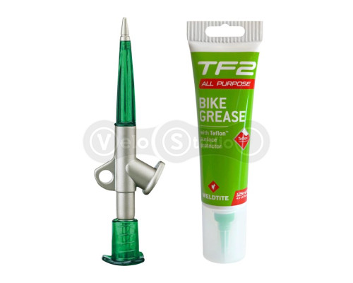 Набір Weldtite 06009 пістолет + мастило консистентне Bike Grease with Teflon™, 125мл