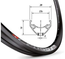 Обод Mach1 CROSS-R 23 29 дюймов, 32 спицы, Tubeless Ready