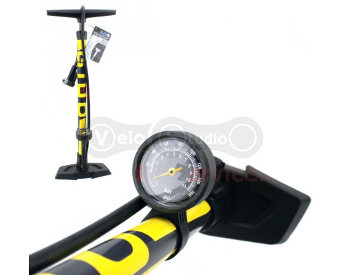 Насос напольный Giyo GF-55E стальной с манометром