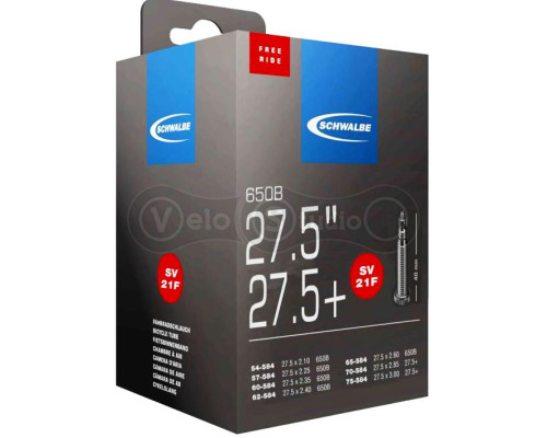 Камера Schwalbe SV21F Freeride 27.5x2.10-3.00 ниппель FV 40мм