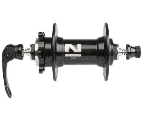 Втулка передняя Novatec D041SB на промподшипниках 32 отверстия, под диск 6 болтов, с эксцентриком