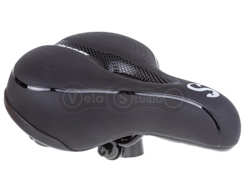 Седло TW SD-919C с эластомером 265х200 мм черное