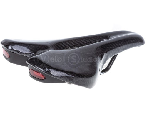 Седло DNK Hole 20 260х160 мм с встроенными мигалками