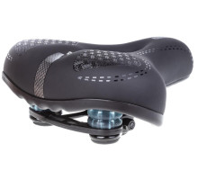 Сідло TW SD-18 із замком та еластомером 260х215 мм чорне