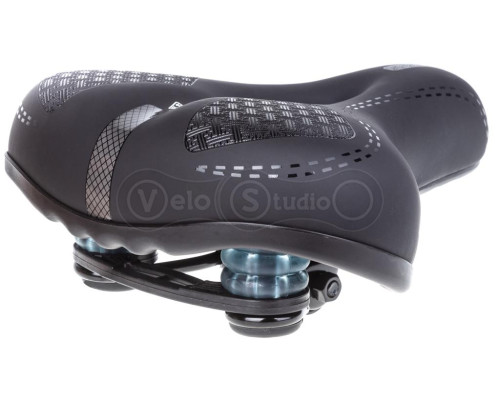 Сідло TW SD-18 із замком та еластомером 260х215 мм чорне