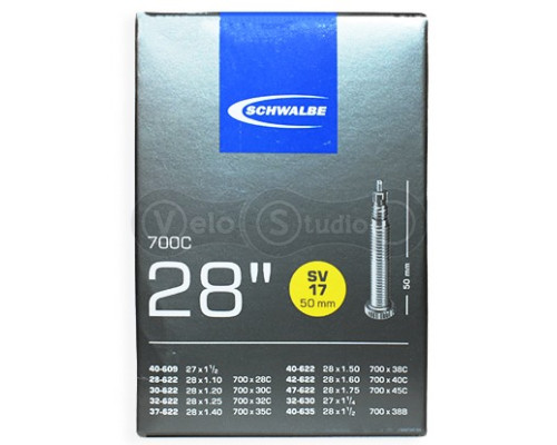 Камера Schwalbe SV17 27x1.25/28x1.75 FV 50мм
