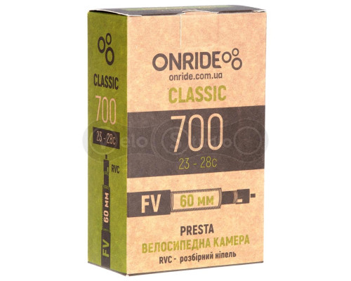 Камера ONRIDE Classic 700 x 23-28c FV 60 мм RVC