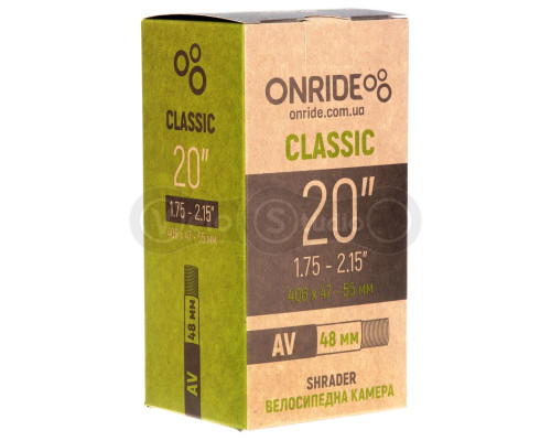 Камера ONRIDE Classic 20"x1.75-2.15" AV 48