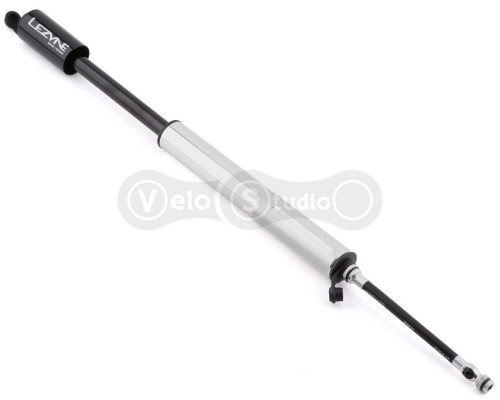 Ручний насос Lezyne Grip Drive HV-M 90 psi сріблястий