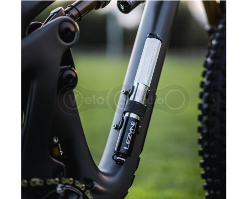 Ручний насос Lezyne Grip Drive HV-M 90 psi сріблястий