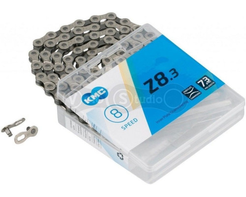 Ланцюг KMC Z8.3 Silver/Grey 7- 8 швидкостей 114 ланок + замок