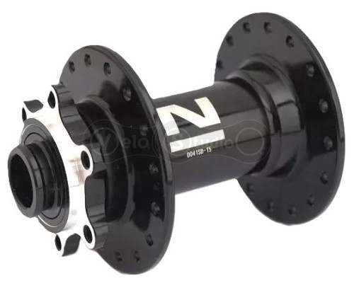 Втулка передняя Novatec D041SB 100x15 мм ось 32 спицы чёрная