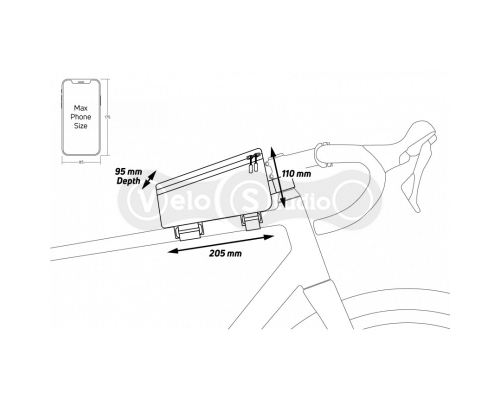 Сумка для телефона на раму Zefal Console Pack T2