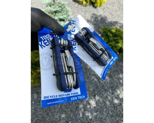 Мультитул KEN TECH KL-9804C 15 функций: шестигранники, отвертки, выжимка цепи