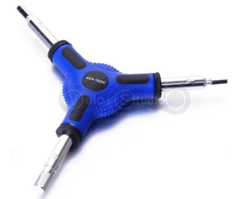 Ключ шестигранник KEN TECH KL-9736B Y-образный 4/5/6 мм