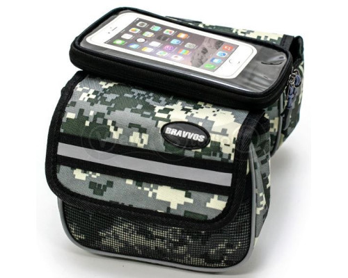 Велосумка на раму BRAVVOS QL-202 с отделением под телефон