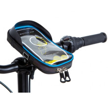 Велосипедная сумка на руль BRAVVOS SJ-001 чёрная с синим