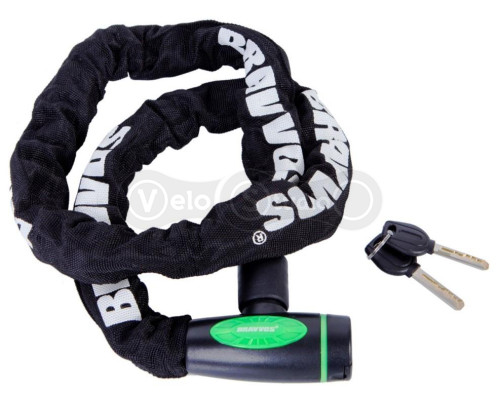 Велосипедний замок BRAVVOS LOC-253 ланцюговий 8x1200 мм