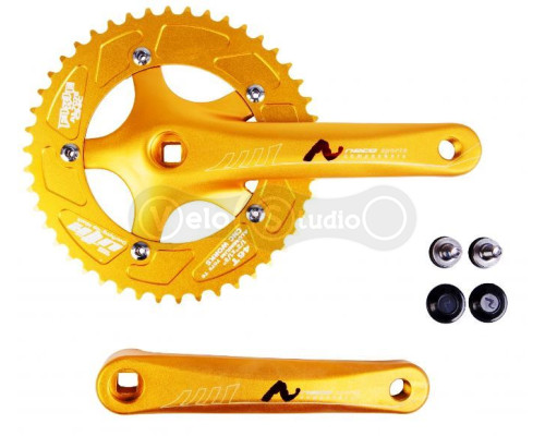 Шатуны NECO SA2-311D AL L170мм 46T под квадрат Gold