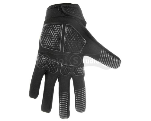 Велоперчатки ONRIDE Long 20 з гелем чорні/сірі розмір XS