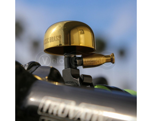 Велосипедний дзвінок Lezyne Classic Brass M Black