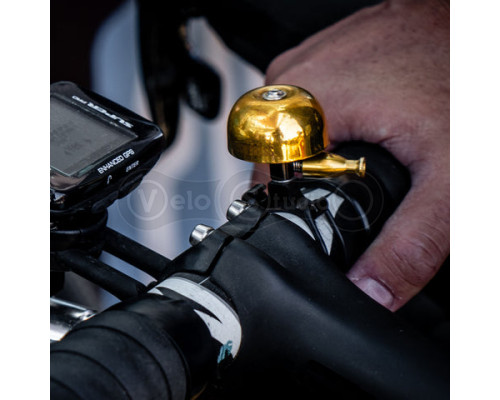 Велосипедний дзвінок Lezyne Classic Brass M Black