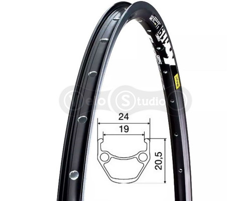 Обід 29" Mavic XM 119 DISC 32H не пістонований, під дискове гальмо чорне