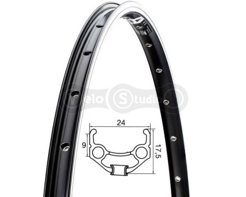 Обід 28" Mavic A 119 36H пістонований, під обіднє гальмо чорне