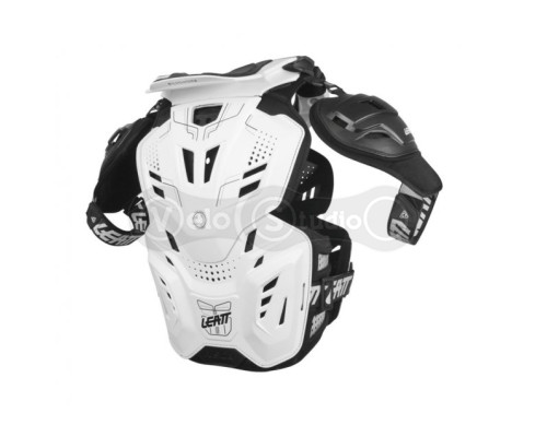 Мотозащита тела и шеи LEATT Fusion vest 3.0 White S/M (160-172 см)