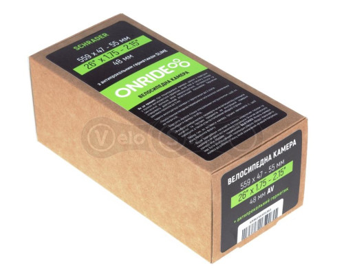 Камера ONRIDE з герметиком Slime 26"x1.75-2.15" AV 48