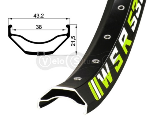 Обід Remerx WSR RX 2038, 27,5х38, 32 спиці, AV, E-Bike